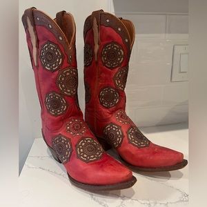 Dan Post Boots DP3763 12” Circus Flower Size 10 M